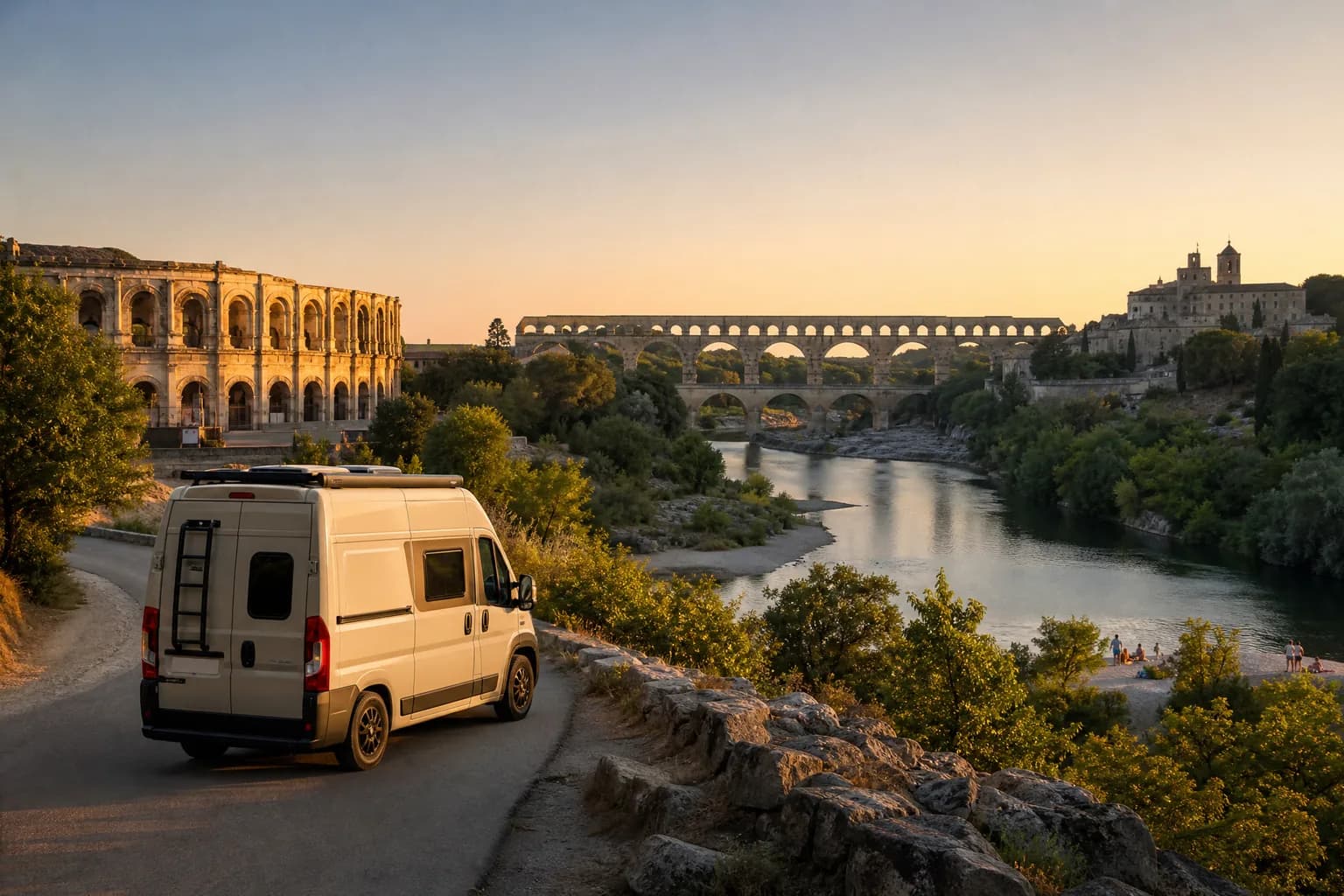 Nîmes, Pont du Gard et Uzès